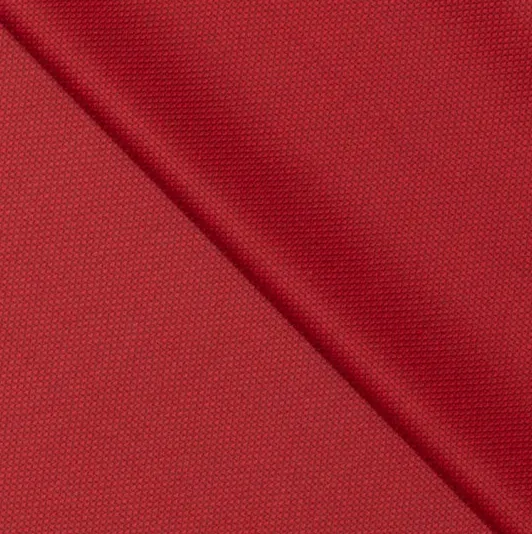 Geweven polyester ananas effen rood